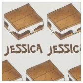 Persoonlijke Marshmallow Camp Fire S'mores Smores Stof (Close Up)