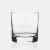 Persoonlijke Martini Candy Cane Cocktail Koppels Whisky Glas (Achterkant)