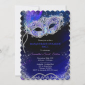 Persoonlijke Masquerade Sneaker Bal Sjabloon Kaart (Voorkant)