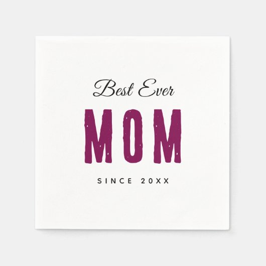 Persoonlijke massage servetten – Beste mama ooit (Voorkant)