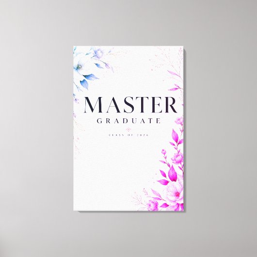 Persoonlijke Master Afstudeerklas 2026 Canvas Afdruk (Voorkant)