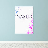 Persoonlijke Master Afstudeerklas 2026 Canvas Afdruk (Insitu (Houten vloer))