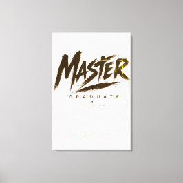 Persoonlijke Masters Graduate Klas 2026 Canvas Afdruk