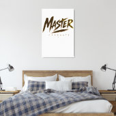 Persoonlijke Masters Graduate Klas 2026 Canvas Afdruk (Insitu (Slaapkamer))