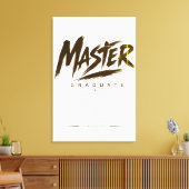 Persoonlijke Masters Graduate Klas 2026 Canvas Afdruk (Insitu (Woonkamer))
