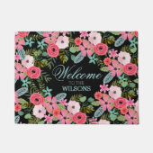 Persoonlijke mat Welcome Floral (Voorkant)