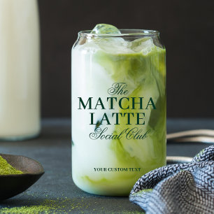 Persoonlijke Matcha Latte Liefhebber Blikvorm Glas