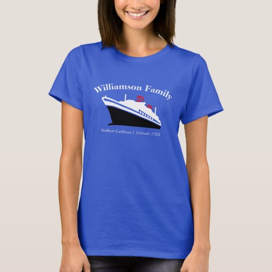 Persoonlijke matchingfamilie cruise t-shirt (Voorkant)