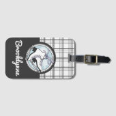 Persoonlijke matige tintelingen bagagelabel (Voorkant (horizontaal))