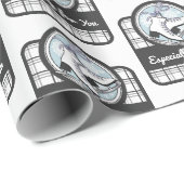 Persoonlijke matige tintelingen cadeaupapier (Rol Hoek)