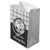 Persoonlijke matige tintelingen medium cadeauzakje (Voorkant Gekanteld)