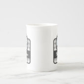 Persoonlijke matige tintelingen porselein kop (Voorkant)