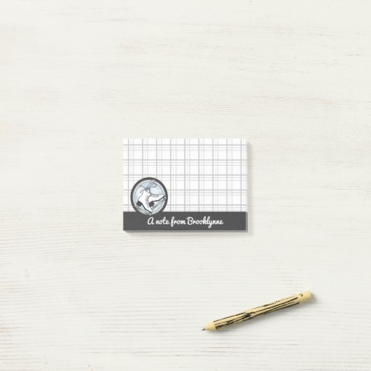 Persoonlijke matige tintelingen post-it® notes (Op bureau)