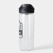 Persoonlijke matige tintelingen waterfles (Achterkant)