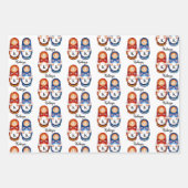Persoonlijke Matryoshka Dolls Inpakpapier Vel (Voorkant 3)