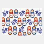 Persoonlijke Matryoshka Dolls Inpakpapier Vel (Voorkant)