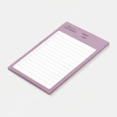 Persoonlijke Mauve Checklijst Post-it® Notes (Schuin)