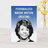 Persoonlijke Maxine Waters Wenskaart Kaart (Gele Bloem)