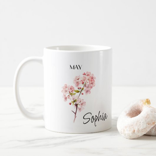 Persoonlijke May Flower Koffiemok (Met donut)