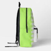 Persoonlijke May Green geruite rugzak (Links)