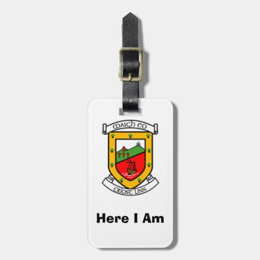 Persoonlijke Mayo County bagage-identificatielabel Bagagelabel (Voorkant verticaal)