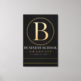 Persoonlijke MBA Bedrijfsdiploma Afgestudeerde 202 Canvas Afdruk