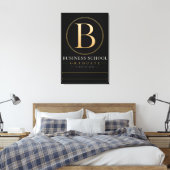 Persoonlijke MBA Bedrijfsdiploma Afgestudeerde 202 Canvas Afdruk (Insitu (Slaapkamer))