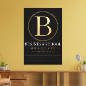 Persoonlijke MBA Bedrijfsdiploma Afgestudeerde 202 Canvas Afdruk (Insitu (Woonkamer))