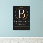 Persoonlijke MBA Bedrijfsdiploma Afgestudeerde 202 Canvas Afdruk (Insitu (Houten vloer))