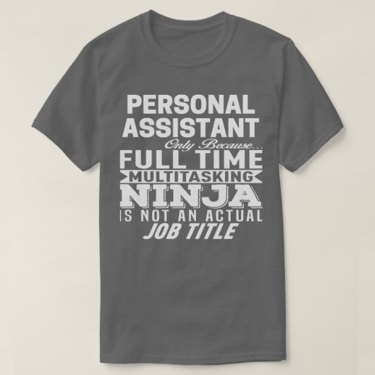 Persoonlijke medewerker 1 t-shirt (Design voorkant)