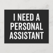 Persoonlijke medewerker Citaat van de Funny Briefkaart (Voorkant)