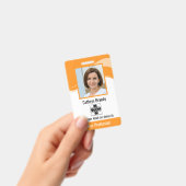 Persoonlijke Medewerker, Foto, Barcode & Logo Badge (Handheld)