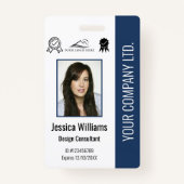 Persoonlijke medewerker Foto-certificering blauwe  Badge (Voorkant)