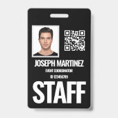 Persoonlijke medewerker Foto-ID Badge (Voorzijde)