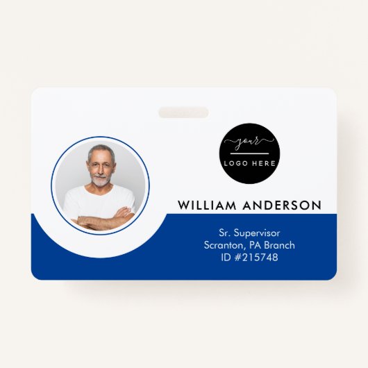 Persoonlijke medewerker Foto ID Company Security B Badge (Voorkant)