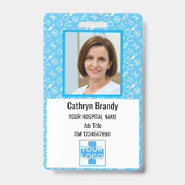 Persoonlijke medewerker ID, foto en naam van het z Badge