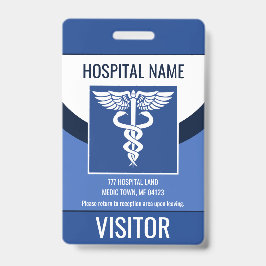 Persoonlijke medische bezoeker Logo Foto ID-kaart Badge