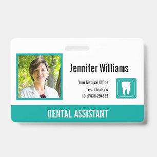 Persoonlijke medische ID-badge met logo en foto Badge