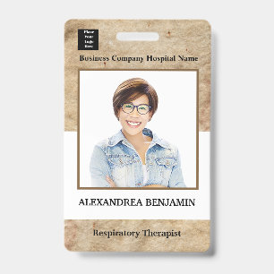Persoonlijke medische ID-kaart met werknemersfoto Badge
