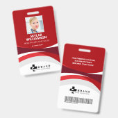 Persoonlijke Medische Logo ID Pasfoto Badge (Voor- en achterkant)