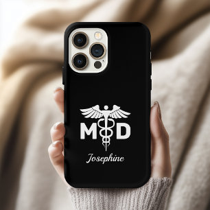 Persoonlijke Medische MD Hoesje voor Telefoon, Dok iPhone 15 Pro Case