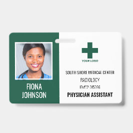 Persoonlijke Medische Werknemer Logo Pasfoto ID Badge