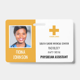 Persoonlijke Medische Werknemer Logo Pasfoto ID Badge