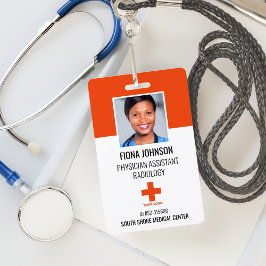 Persoonlijke Medische Werknemer Logo Pasfoto ID Badge