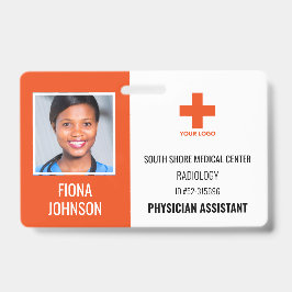 Persoonlijke Medische Werknemer Logo Pasfoto ID Badge