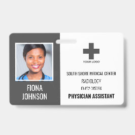 Persoonlijke Medische Werknemer Logo Pasfoto ID Badge