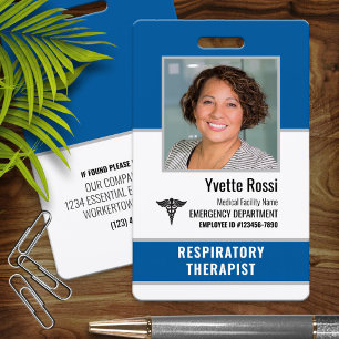 Persoonlijke medische werknemersfoto-ID Badge