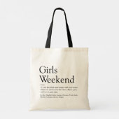 Persoonlijke Meidenweekend Definitie Boodschappent Tote Bag (Achterkant)