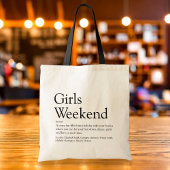 Persoonlijke Meidenweekend Definitie Boodschappent Tote Bag