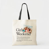 Persoonlijke Meidenweekend Definitie Foto Tote Bag (Voorkant)